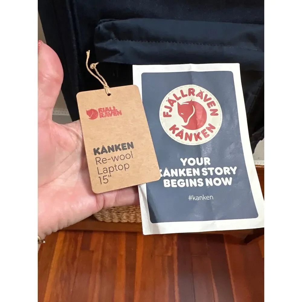 FJALLRAVEN Kanken Re-Wool Laptop Bag Backpack 15